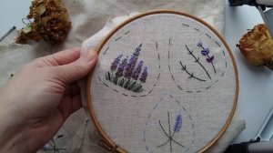 Как вышить лаванду. 3 способа. Примитивный мир.