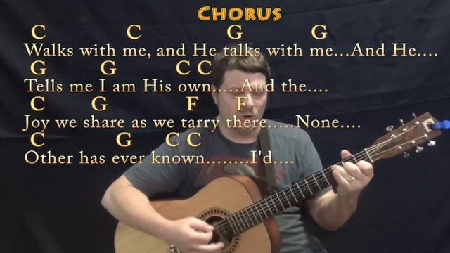 In the Garden (Hymn) Strum Guitar Cover Lesson in C with Chords/Lyrics - Country Waltz смотреть онлайн