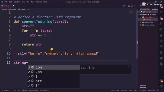 #3 how to convert list to string in python смотреть онлайн