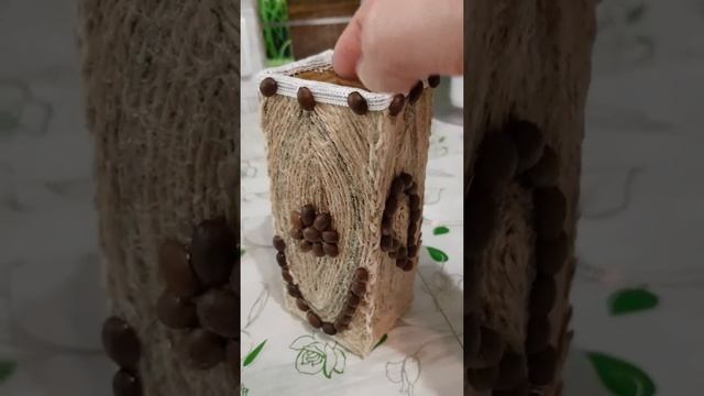 Вазочка из джута своими руками. смотреть онлайн
