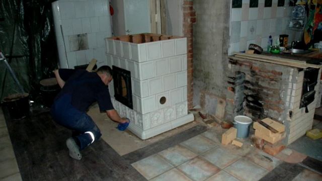 Pečius - krosnies statyba - furnace construction - строительство печи - Ofenbau смотреть онлайн