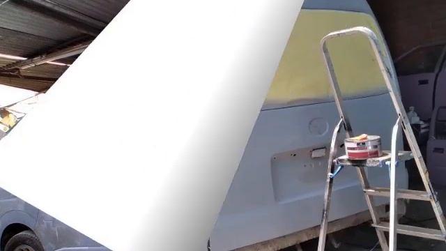 planchado y pintura de toyota Hiace 2013..codigo de pintura 1E7..trabajo acabado смотреть онлайн