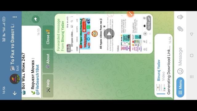 Convert file to link with telegram bot| telegram per link kaise short kare смотреть онлайн