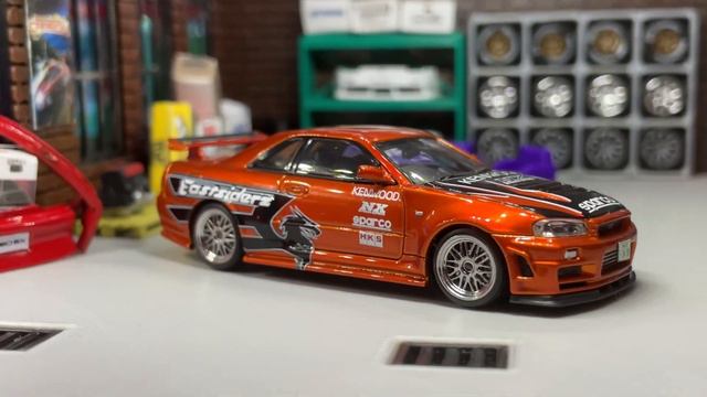 Unboxing & Showcase Fast & Speed 1/64 Nissan Skyline GT-R R34 (NFS Underground & NFS 2015 Edition) смотреть онлайн