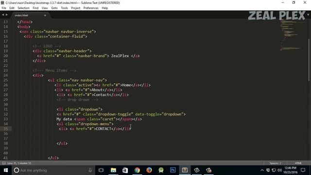 bootstrap tutorial for beginners dropdown nav bar part3 смотреть онлайн
