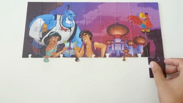 Aladdin Jasmine Puzzle Games Disney Picture Puzzles For Kids Jigsaw Learning Kids Toys смотреть онлайн