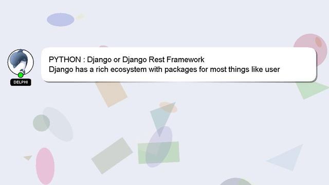 PYTHON : Django or Django Rest Framework смотреть онлайн