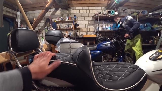 Bajaj Avenger, Boxer. Ветровик Puig, Сиденье, Защита рук! смотреть онлайн