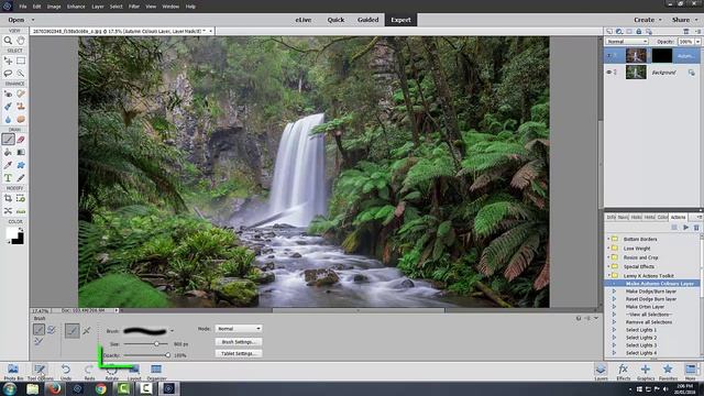 How to add Autumn Colours in Photoshop Elements смотреть онлайн