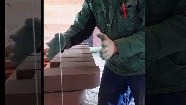Кладка полки кирпичной печи. смотреть онлайн