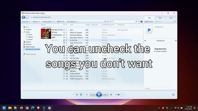 How to rip (copy) music from a CD to your PC in Windows 11 смотреть онлайн
