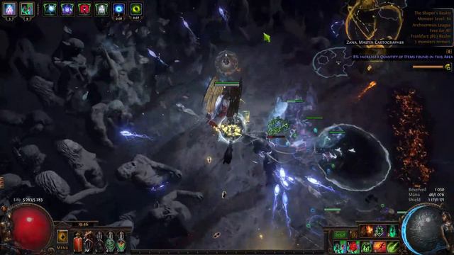 Uber Elder - PoE 3.17 Archnemesis - Skeleton mage Necromancer смотреть онлайн