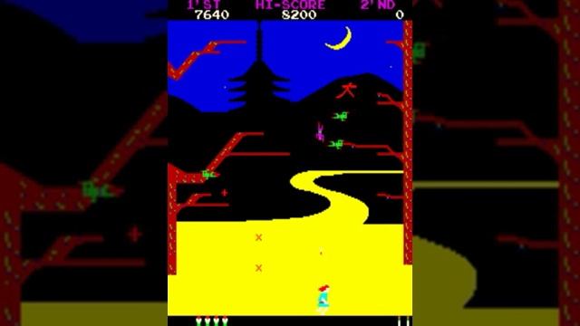 サスケvsコマンダー(SASUKE vs COMMANDER)1980 retro game смотреть онлайн