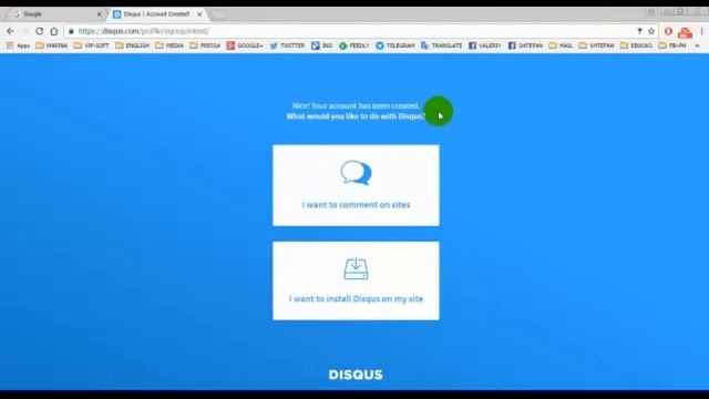 Регистрация в системе комментариев Disqus смотреть онлайн