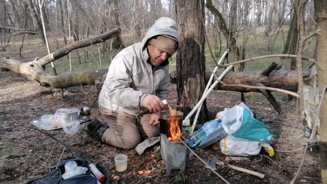 Тест драйв снаряжения по копии печки Горных егерей Вермахта. смотреть онлайн