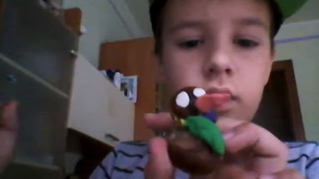 Снеговик из каштана и пластилина!!! смотреть онлайн