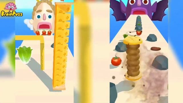 Sandwich Runner & Most Funny Mobile Video Game | Spin Challenge | Wrong Color Challenge ?