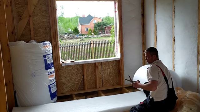 утепление холлофайбером. его резка.