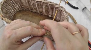 Ручки из джутовой веревки для плетеной корзины