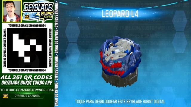 ALL 251 QR CODES BEYBLADE BURST TURBO APP IN 4K! смотреть онлайн