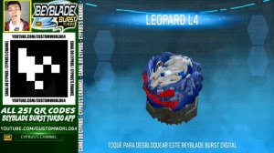 ALL 251 QR CODES BEYBLADE BURST TURBO APP IN 4K!