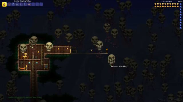 Terraria: 100 Skeletron killed in 12seconds! смотреть онлайн