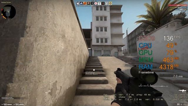 AMD Radeon HD 5750 -- Intel Pentium Gold G5400 -- CSGO FPS Test Dust 2 Low смотреть онлайн