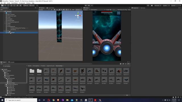 Shmup Boss - Tutorial 1 - Creating a Level смотреть онлайн