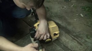 Регулировка карбюратора  бензокосы