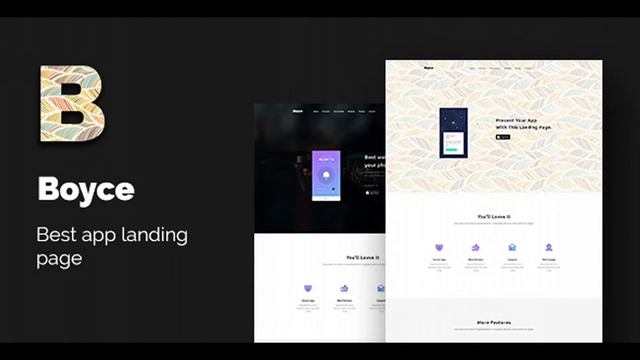 Boyce - Best App Landing Page Bootstrap 4 | Themeforest Website Templates and Themes смотреть онлайн