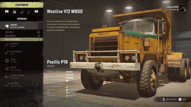 WESTLINE V12 M900 Engine Location Snowrunner upgrades смотреть онлайн