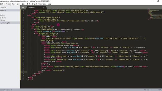 Creating Simple Currency Converter using PHP Tutorial DEMO смотреть онлайн