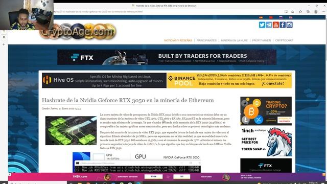 Minando con la RTX 3050 la nueva tarjeta GRAFICA de NVIDIA ¿vale la pena? смотреть онлайн