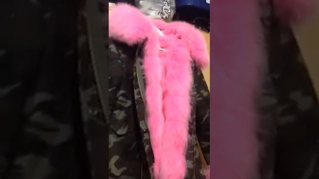 Одежда с AliExpres / Парка с розовым мехом
