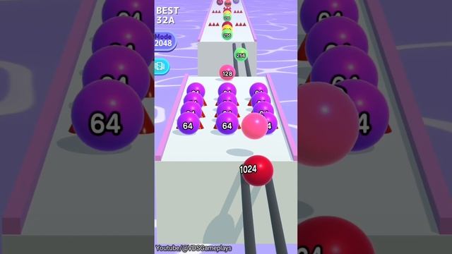 Ball Run 2048 ! Ball Run Game Infinity Mode Android iOS Gameplay Part - 1 смотреть онлайн