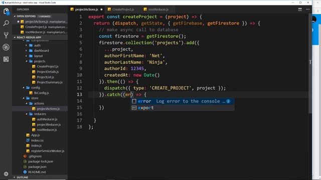 React, Redux & Firebase App Tutorial #18 - Adding Data to Firestore смотреть онлайн