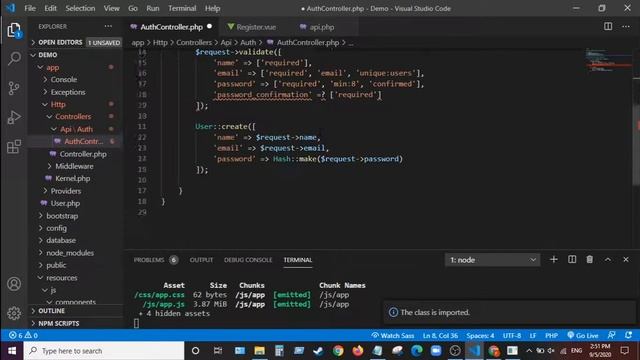 Laravel 7 Sanctum Vue Vuetify API Token Authentication смотреть онлайн