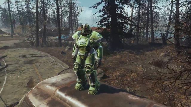 Fallout 4 Far Harbor - Vim! Refresh Power Armor Paint Job - Full Set T51 Power Armor Location смотреть онлайн