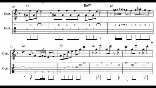Bossa Dorado slow with sheet & tabs