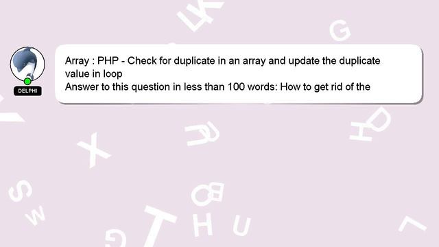 Array : PHP - Check for duplicate in an array and update the duplicate value in loop смотреть онлайн