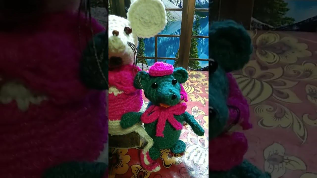 #медведьнаухонаступил #мышьухооткусил #мышьмышубрат #shortsclip #mouse #shortsvideo #вязание