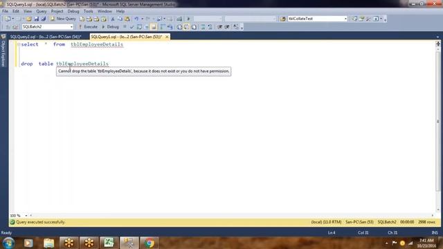 SQL Training 5: creating and working with table in SQL server -( Delete,Truncate,Drop) смотреть онлайн