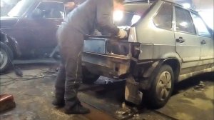 КУЗОВНОЙ РЕМОНТ VAZ 2114 | ремонт задней панели!