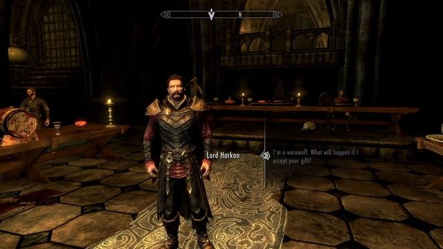 Werewolf Secret Dialogue With Lord Harkon!