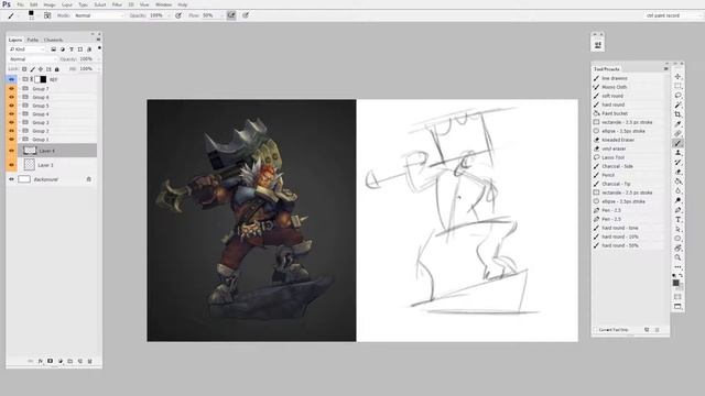 Gesture Drawing with Sketchfab (CtrlPaint.com) смотреть онлайн