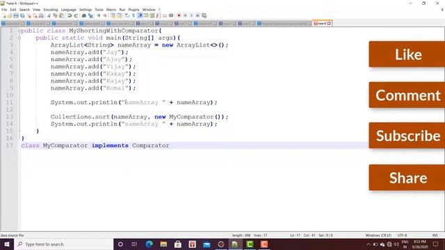 How to use Comparator Java смотреть онлайн