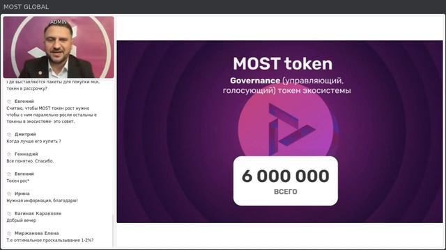 18.12.2023г. Презентация Экосистемы Most Global Ecosystem. Вопросы и ответы. смотреть онлайн