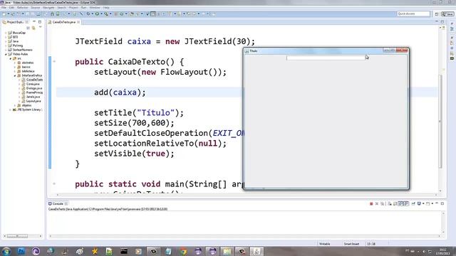 Aula de Java 052 - JTextField, caixa de entrada de texto смотреть онлайн
