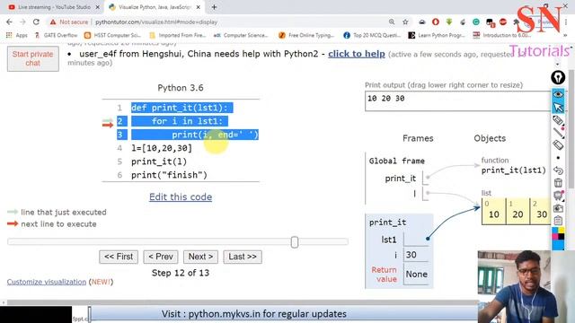 LECTURE 16: Passing list, tuple, dictionary and strings to Function смотреть онлайн