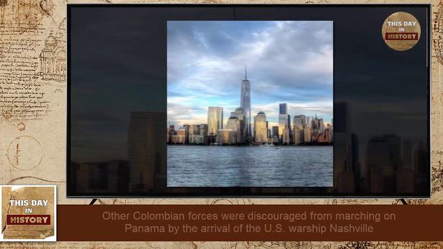 Panama declares independence from Colombia November 03, 1903 - This Day In History смотреть онлайн